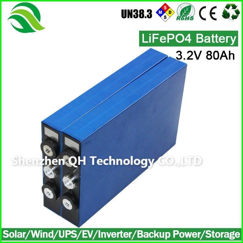 Top Quality Chinese Factory Price Portable Power HEV/EV/RV Prismatic Lithium ion 3.2V 80Ah LiFePO4 Batteries Cell